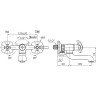Смеситель для ванны BELBAGNO SLIP FOGLIO SLI-VAS-CRM SLI-VAS-CRM/Foglio